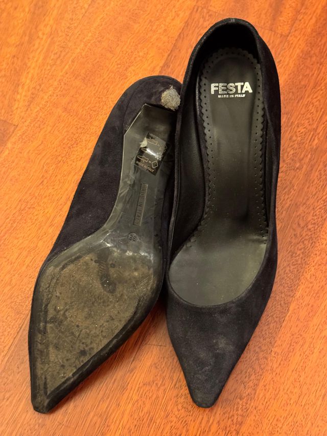 Scarpe tacco eleganti nere misura 38