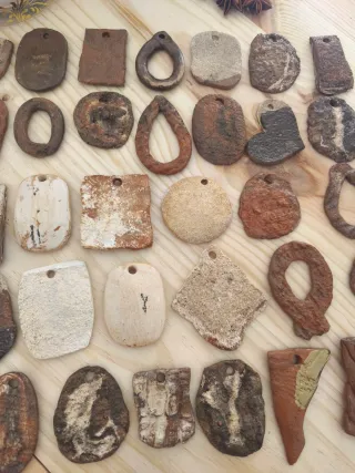 Set 34 Abalorios Cerámica Artesanal