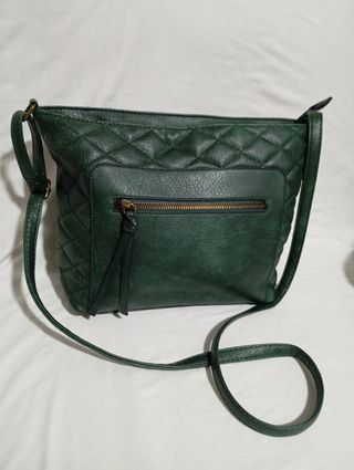 Bolso mujer verde acolchado
