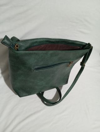 Bolso mujer verde acolchado