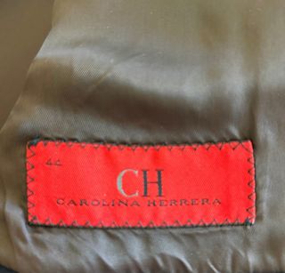 Chaqueta Carolina Herrera Azul Sarga Algodón