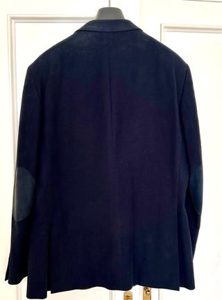 Chaqueta Carolina Herrera Azul Sarga Algodón