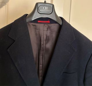 Chaqueta Carolina Herrera Azul Sarga Algodón