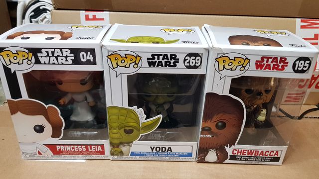 Pack 3 Funko Pop! Star Wars: Leia, Yoda, Chewbacca