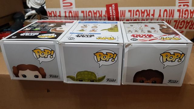 Pack 3 Funko Pop! Star Wars: Leia, Yoda, Chewbacca
