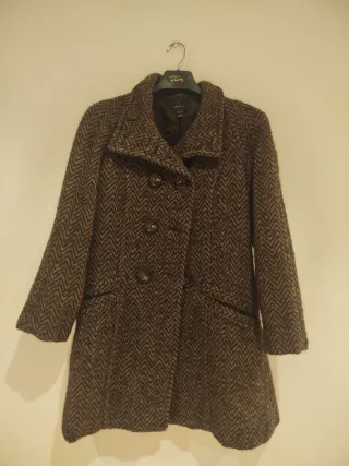 Abrigo Lana Mango Talla XL