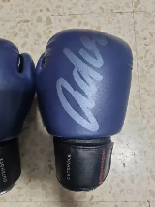 Guantes Boxeo Muay Thai 10 OZ Azul