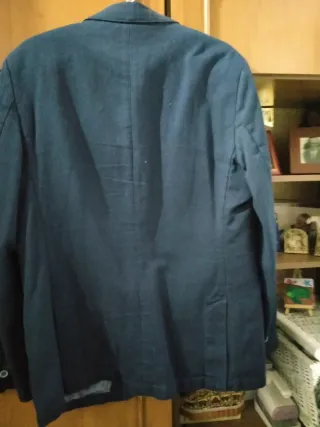 Chaqueta de hombre gris con coderas