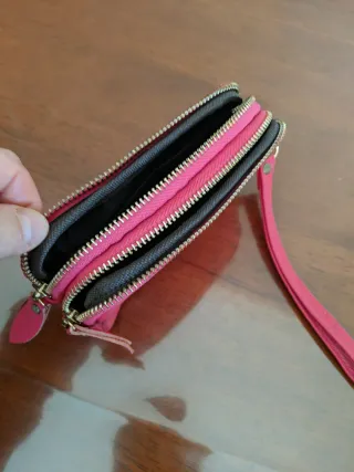 Pochette Vera Pelle Rosa