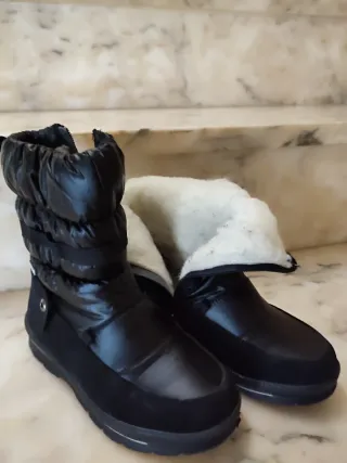 Botas de invierno negras, infantil