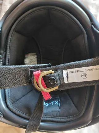 Casco de moto amarillo talla S