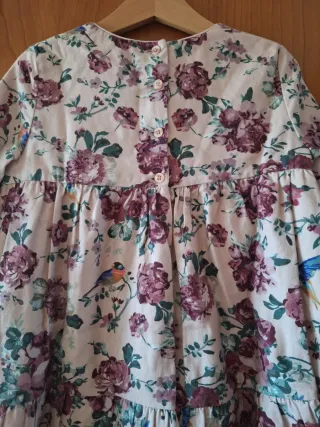 Vestido Rosa palo flores (Nanos)