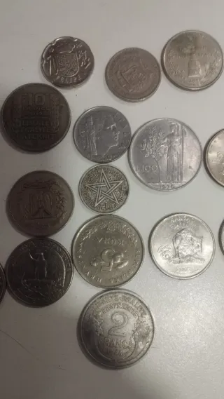 Lote de monedas variadas