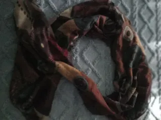 Set Sciarpa e Cappello Marrone e Blu Petrolio