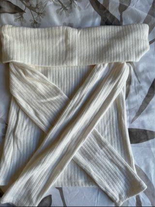 Jersey Hombros Descubiertos Blanco