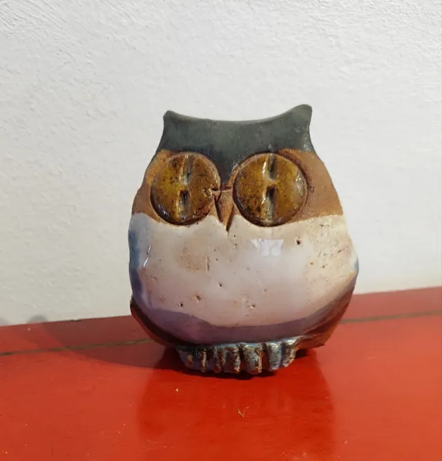 Gufo decorativo in ceramica