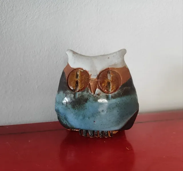 Gufo decorativo in ceramica