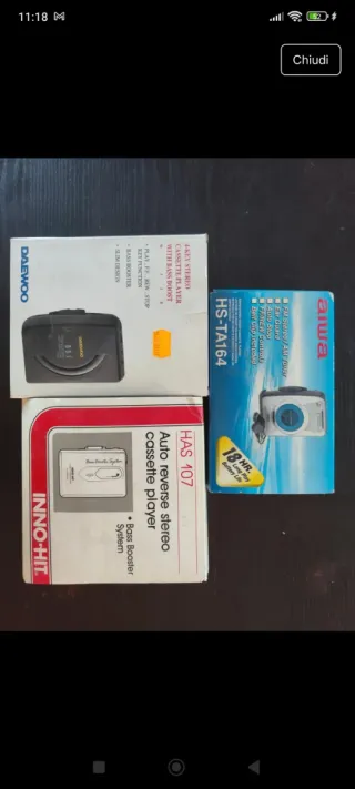 Lettori Cassette Stereo Aiwa, Daewoo, Inno-Hit