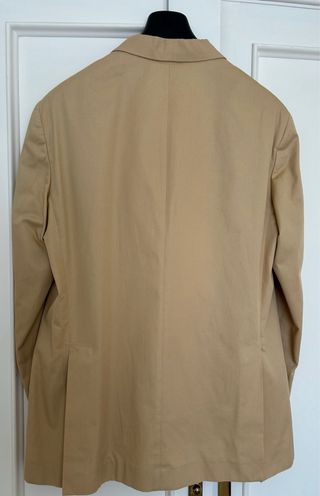 Traje de hombre de sarga algodón beige CH