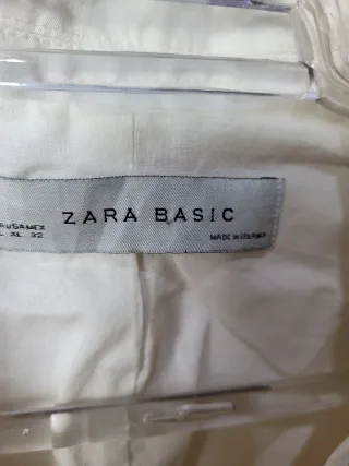 Americana Zara Blanca Talla L