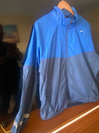 Chubasquero Nike Hombre Azul/Gris