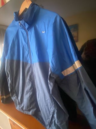 Chubasquero Nike Hombre Azul/Gris