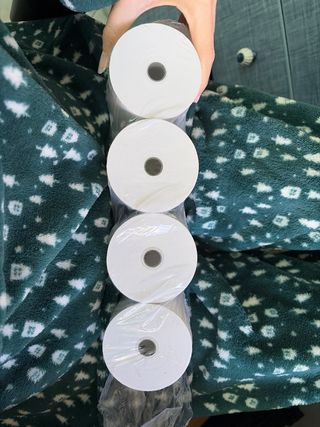 4 Rollos Papel Térmico TPV Caja Registradora