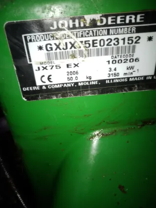 Cortacésped John Deere JX75
