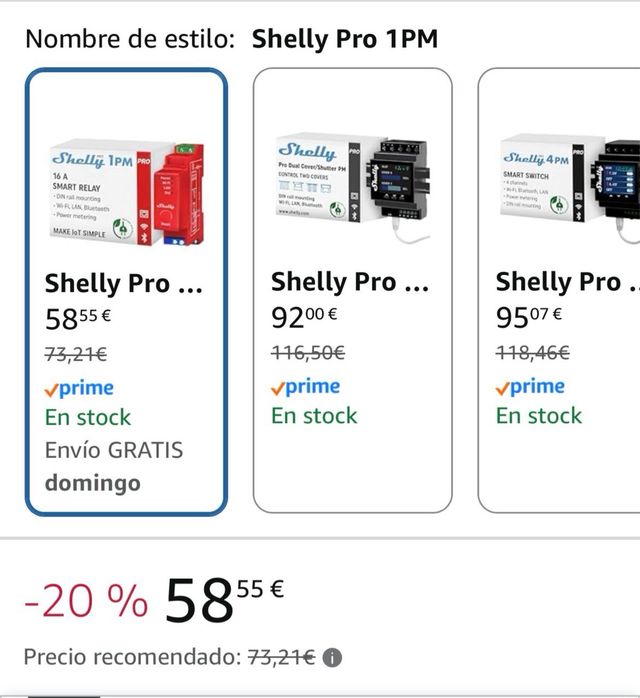 Shelly Pro 1PM - Interruttore Relè Intelligente