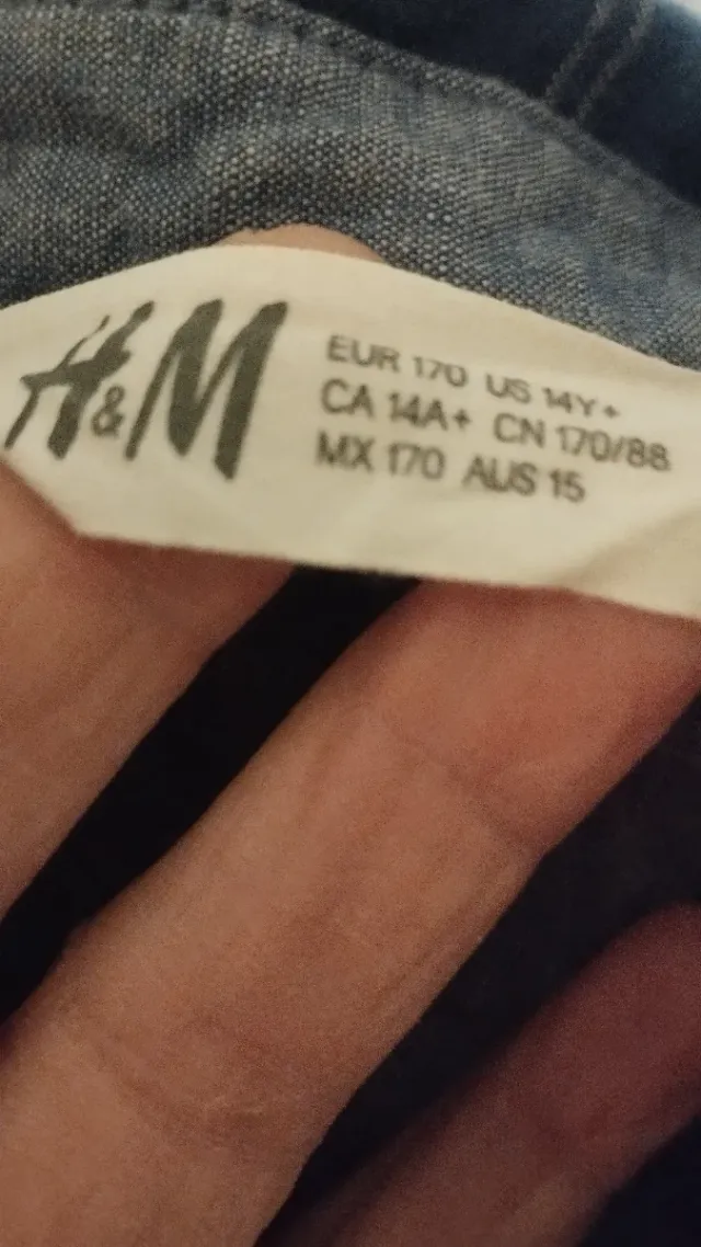 Lote 4 camisas talla 16 años