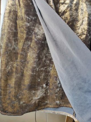 Vestido de fiesta dorado ZARA terciopelo navidad