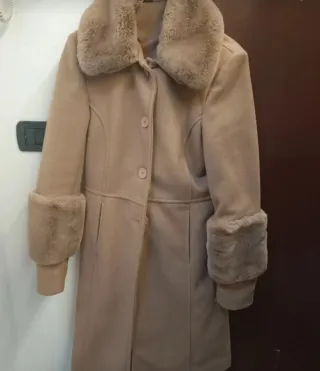 Cappotto lungo beige Modissima taglia L