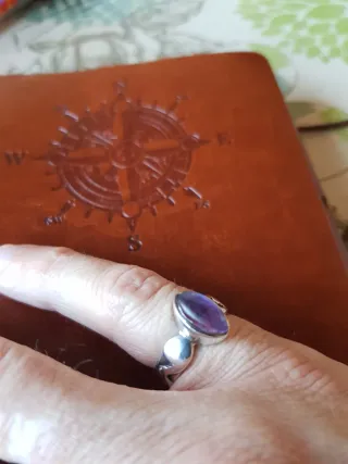 Antiguo anillo de plata,unico, hecho a mano,piedra