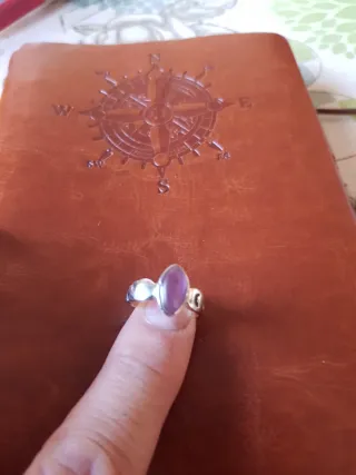 Antiguo anillo de plata,unico, hecho a mano,piedra