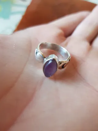 Antiguo anillo de plata,unico, hecho a mano,piedra