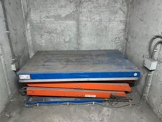 Elevador Tijera Hidráulico Naranja