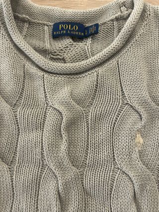 Maglione Ralph Lauren Cotone Donna Grigio/Rosso