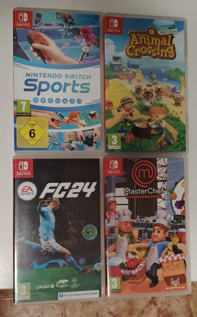 Pack 4 Juegos Nintendo Switch: Sports, FC24, Anima