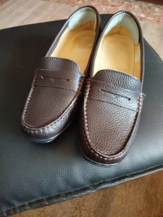 Mocasines Marrones de Piel