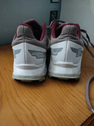 Zapatillas Salomon Mujer Gris/Rojo