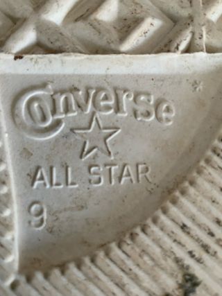 Converse verdes vintage, talla 9