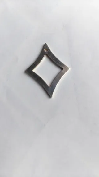 Ciondolo quadrato argento