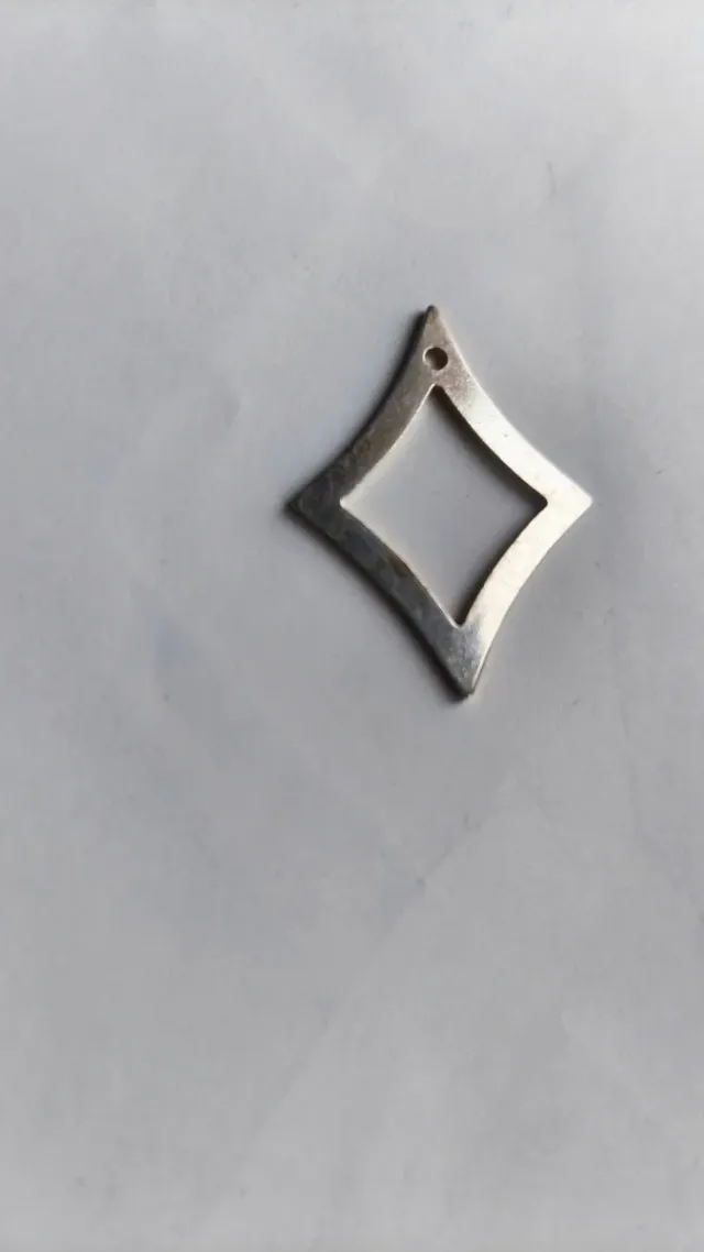 Ciondolo quadrato argento