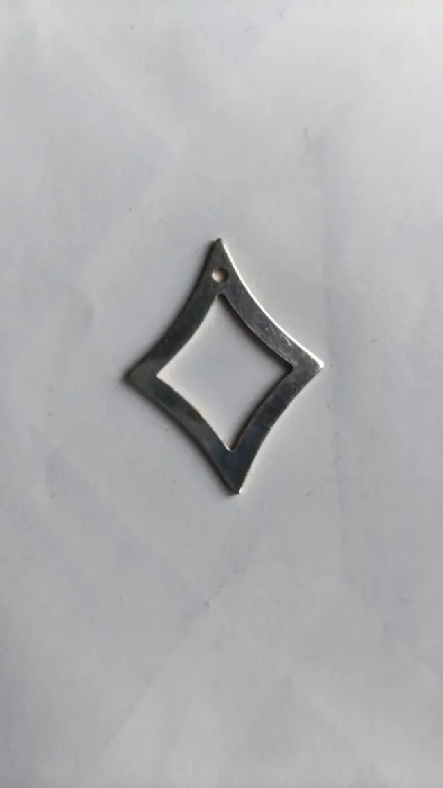 Ciondolo quadrato argento