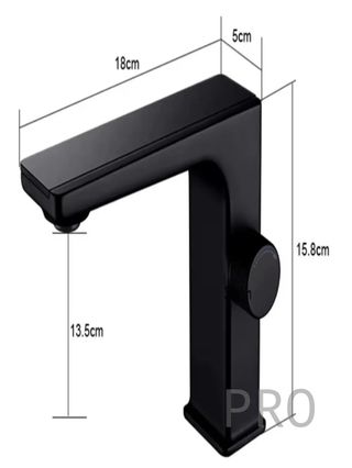 Grifo para lavabo color negro metálico