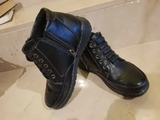 Botín mujer forrado negro