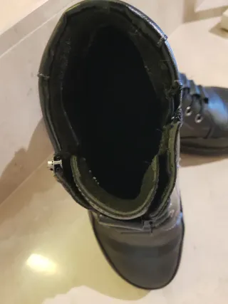 Botín mujer forrado negro