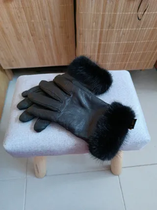 Guantes de Piel Negros Fabricados en España