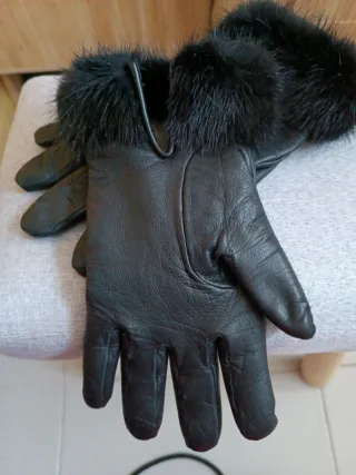 Guantes de Piel Negros Fabricados en España