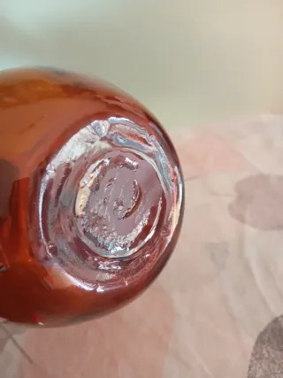 Botijo antiguo cristal ámbar